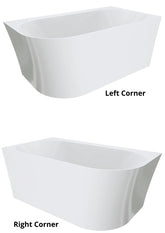 KLOHEE Acrylic Corner Bath In 1400mm, Right Corner And Left Corner